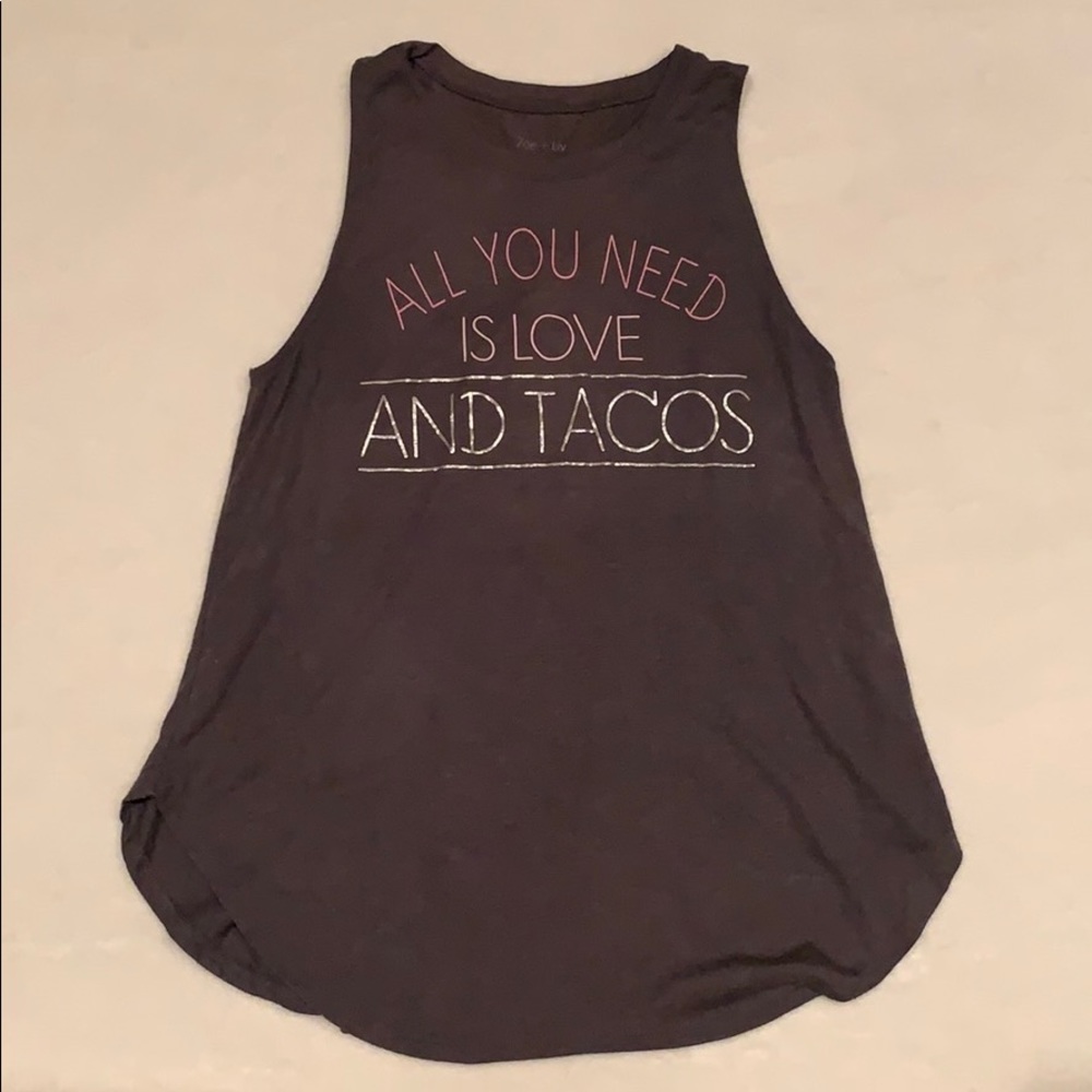 Zoe + Live Gray Tank Size XL